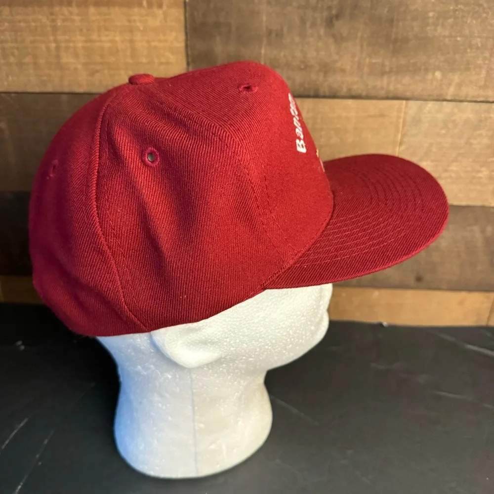 Vintage Bantam Blades USA ‎ Hockey Red Trucker Style Hat Flat Bill Otto Cap